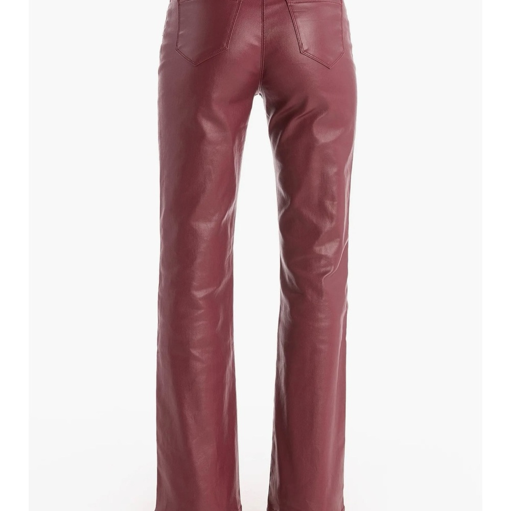 Noli Women's High Rise Maroon Jeans - Picture 3 of 7